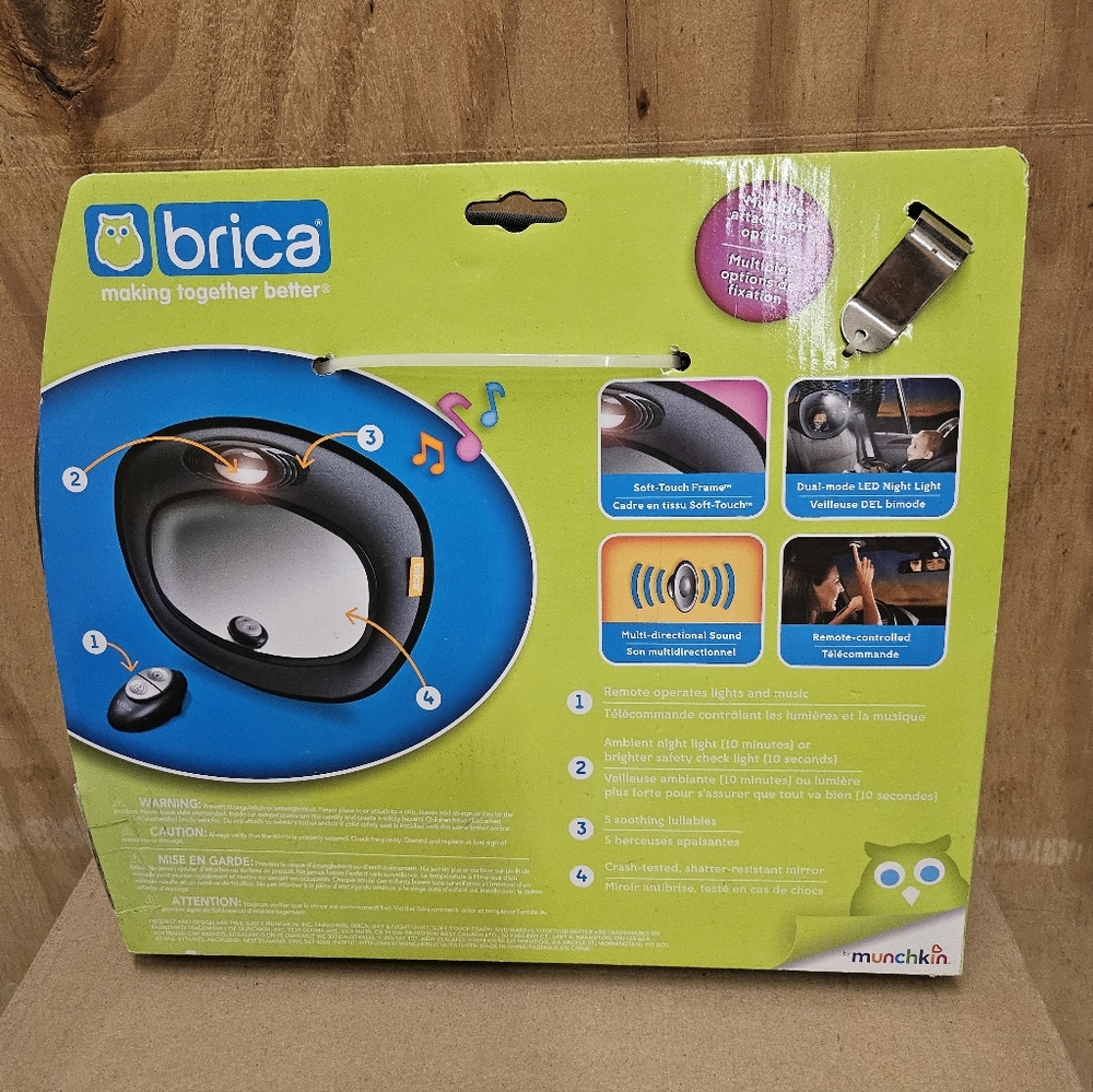 Brica Day & Night Light Musical Auto Mirror - Picture 9 of 14